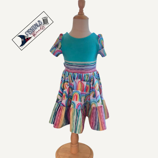 Rainbow Dreams Dress 3T