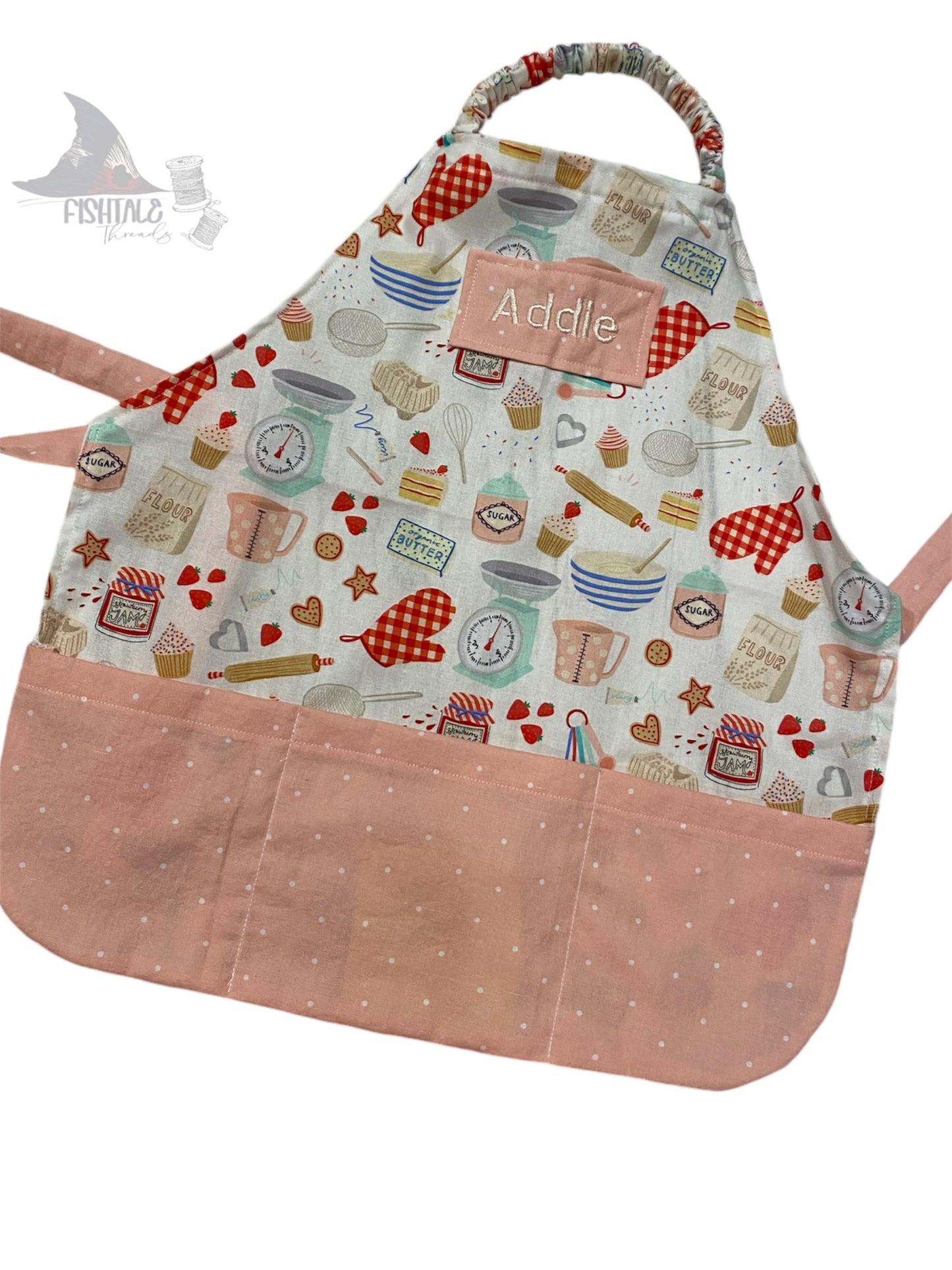 Customized Pink Baking Apron